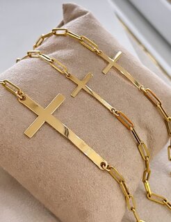 BRACCIALI CON TARGA CROCE